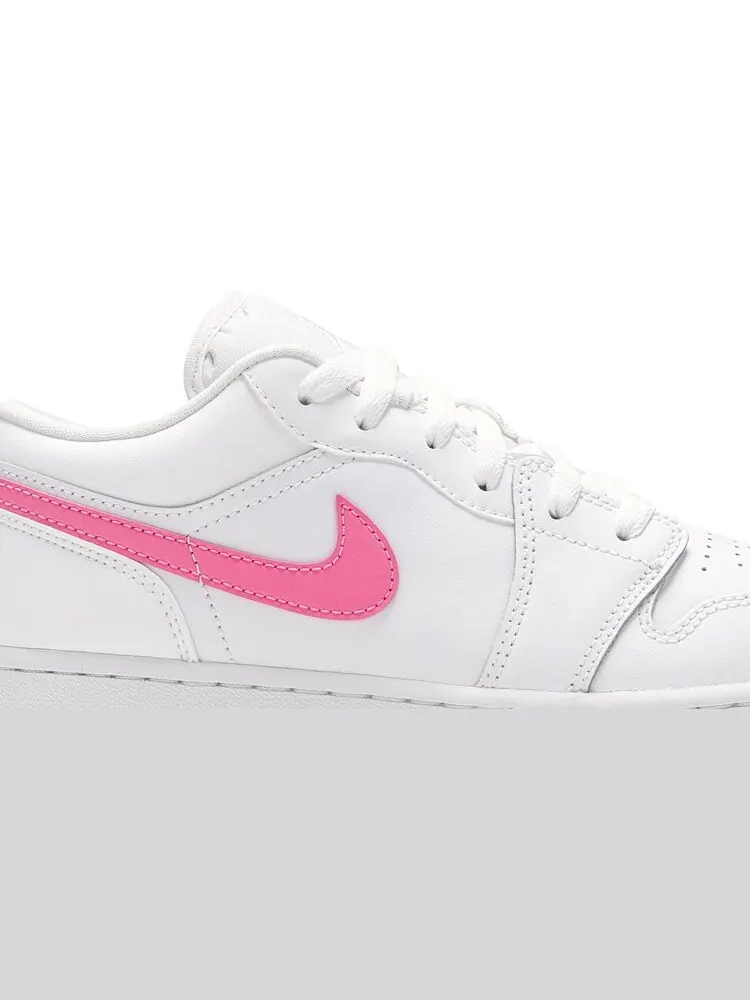 Кроссовки Air Jordan 1 Low GS White Neon — изображение 2 из 8, белый