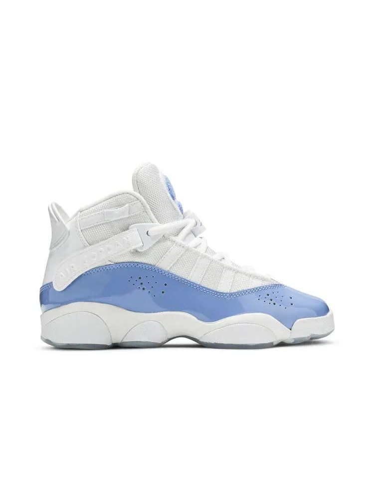 Кроссовки Air Jordan Jordan 6 Rings GS 'UNC' — изображение 2 из 9, белый/синий//белый