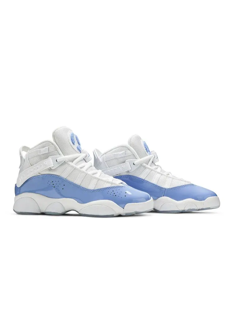 Кроссовки Air Jordan Jordan 6 Rings GS 'UNC' — изображение 9 из 9, белый/синий//белый