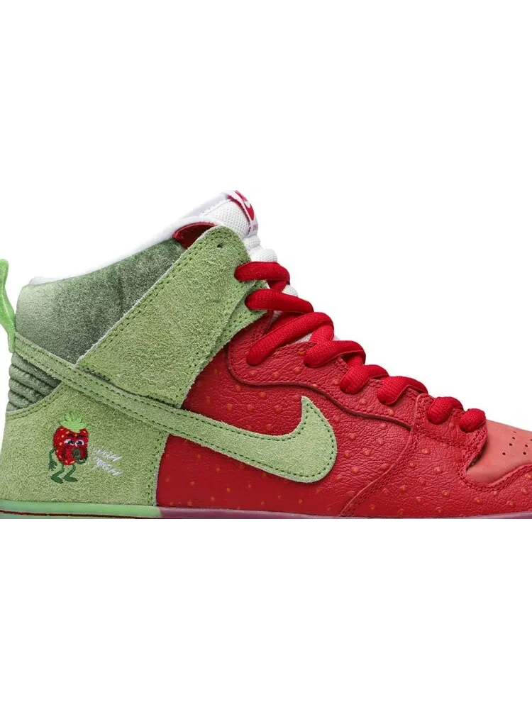 Кроссовки Nike Dunk High SB 'Strawberry Cough' Special Box — изображение 2 из 8, красный