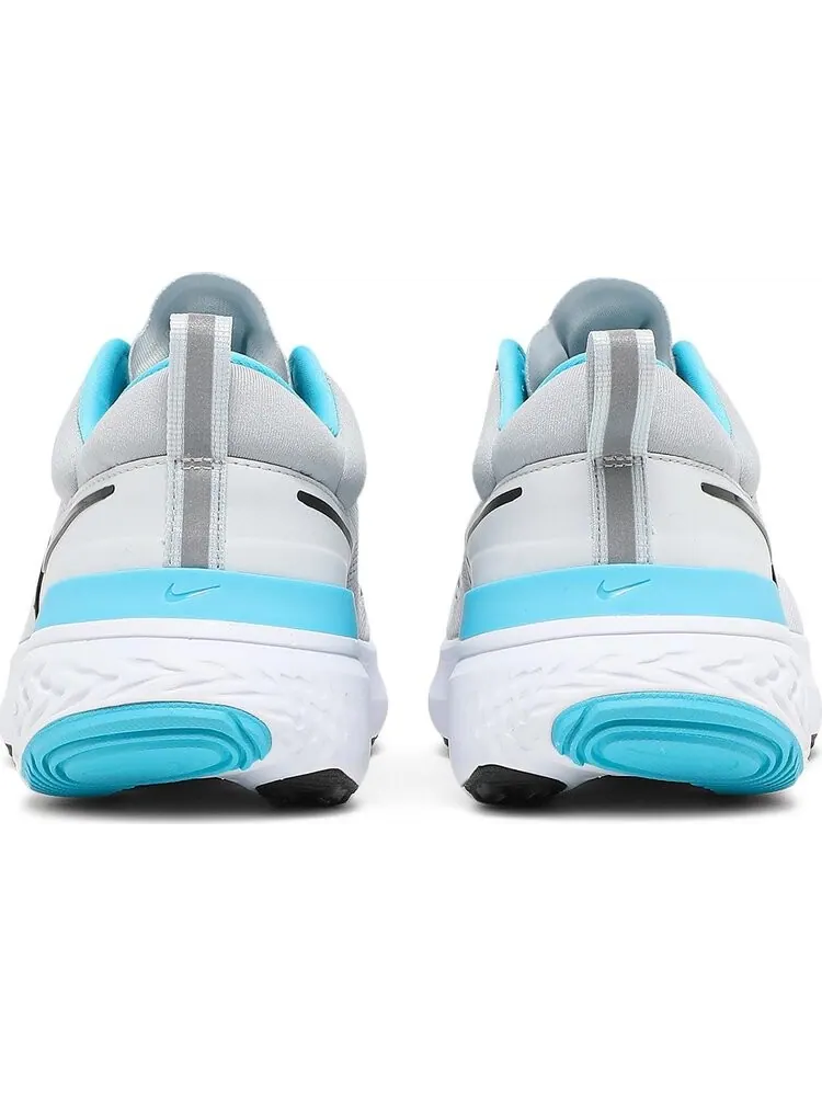 Кроссовки Nike React Miler 2 'Pure Platinum Chlorine Blue' — изображение 6 из 8, серый