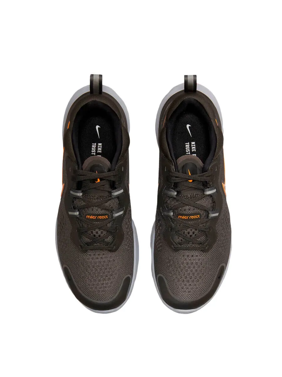 Кроссовки Nike React Miler 2 — изображение 4 из 6, черный/оранжевый