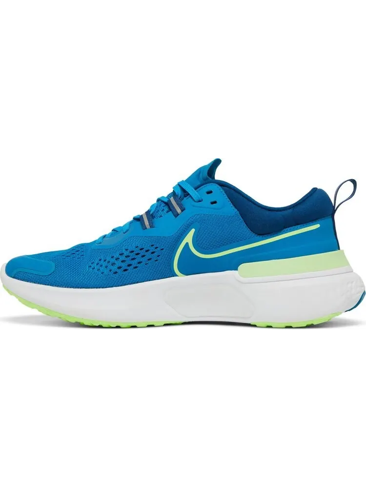 Кроссовки Nike React Miler 2 'Imperial Blue Lime Glow' — изображение 3 из 8, синий