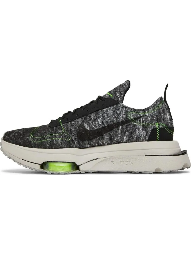 Кроссовки Nike Air Zoom-Type M2Z2 'Recycled Wool Pack - Black Electric Green' — изображение 3 из 8, черный