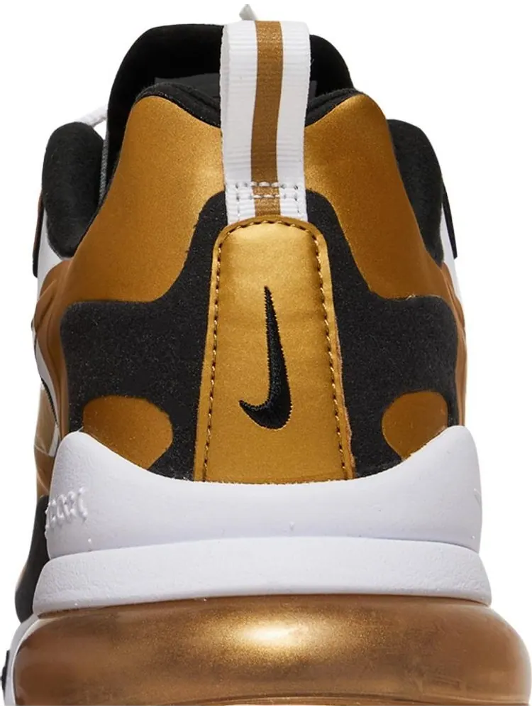 Кроссовки Nike Air Max 270 React 'Metallic Gold' — изображение 7 из 8, золото