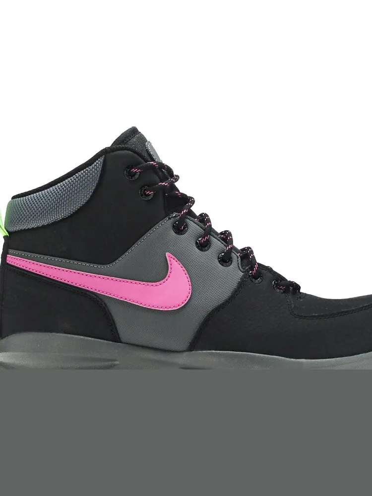 Ботинки Nike Manoa Leather SE 'Black Active Fuschia' — изображение 2 из 8, черный