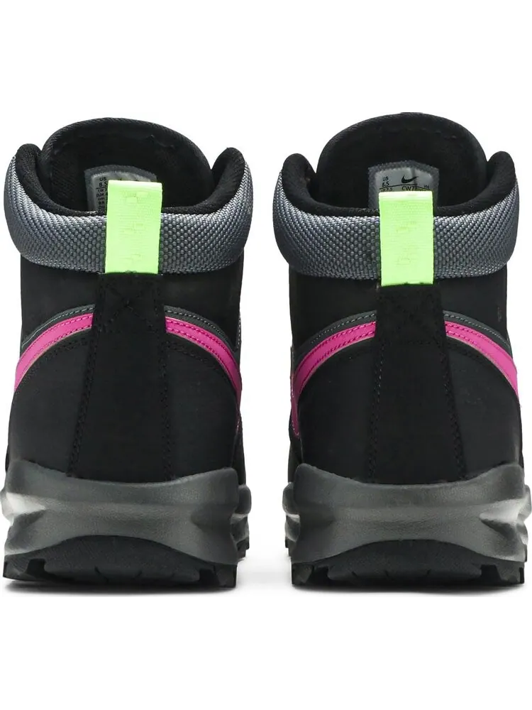 Ботинки Nike Manoa Leather SE 'Black Active Fuschia' — изображение 6 из 8, черный