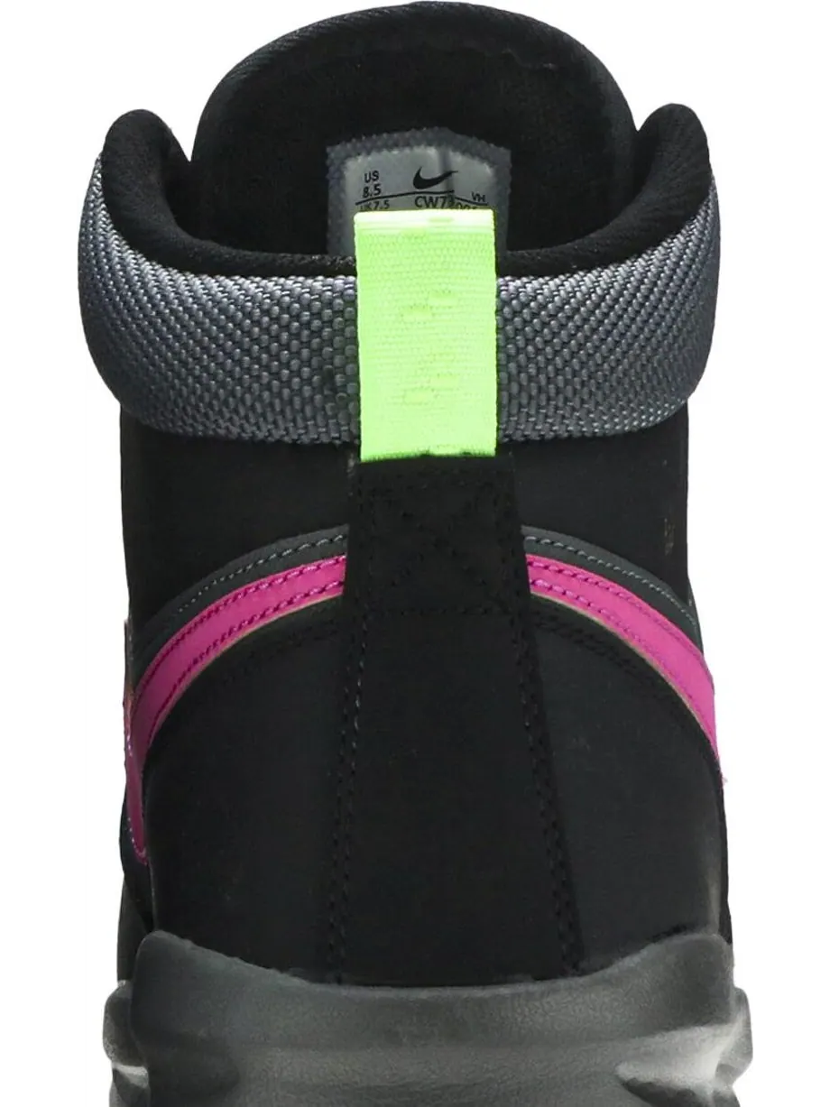 Ботинки Nike Manoa Leather SE 'Black Active Fuschia' — изображение 7 из 8, черный