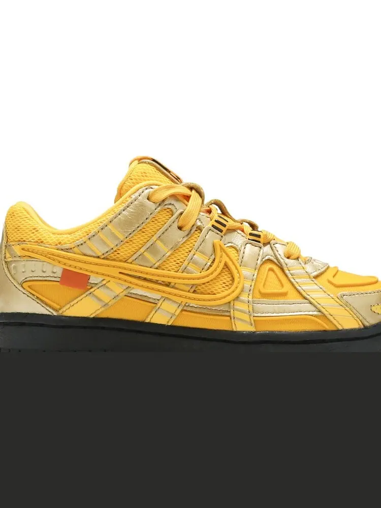 Кроссовки Nike Off-White x Rubber Dunk PS 'University Gold' — изображение 2 из 8, золото