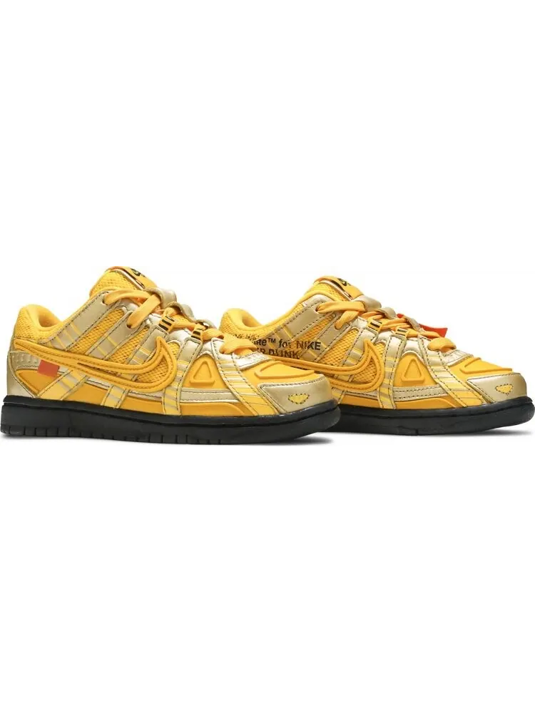 Кроссовки Nike Off-White x Rubber Dunk PS 'University Gold' — изображение 8 из 8, золото