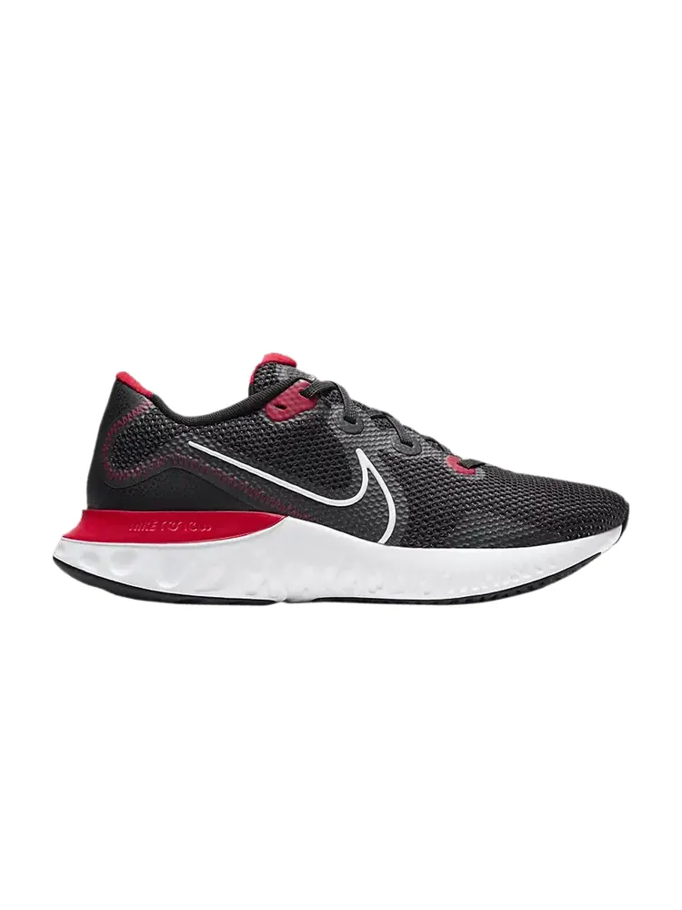 Кроссовки Renew Run 4E Wide 'Black University Red' — изображение 1 из 1, черный красный