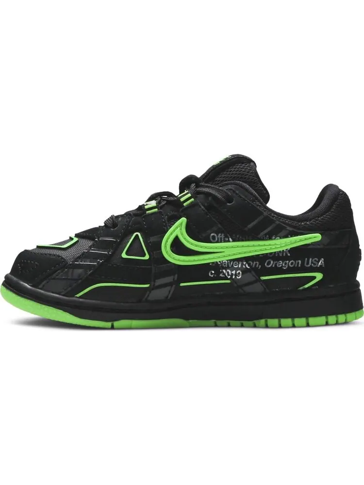 Кроссовки Nike Off-White x Rubber Dunk TD 'Green Strike' — изображение 3 из 8, зеленый/черный