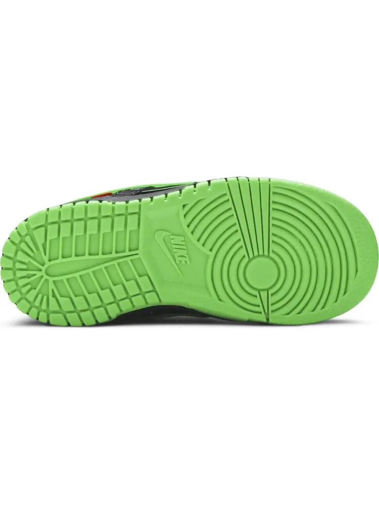 Кроссовки Nike Off-White x Rubber Dunk TD 'Green Strike' — изображение 4 из 8, зеленый/черный