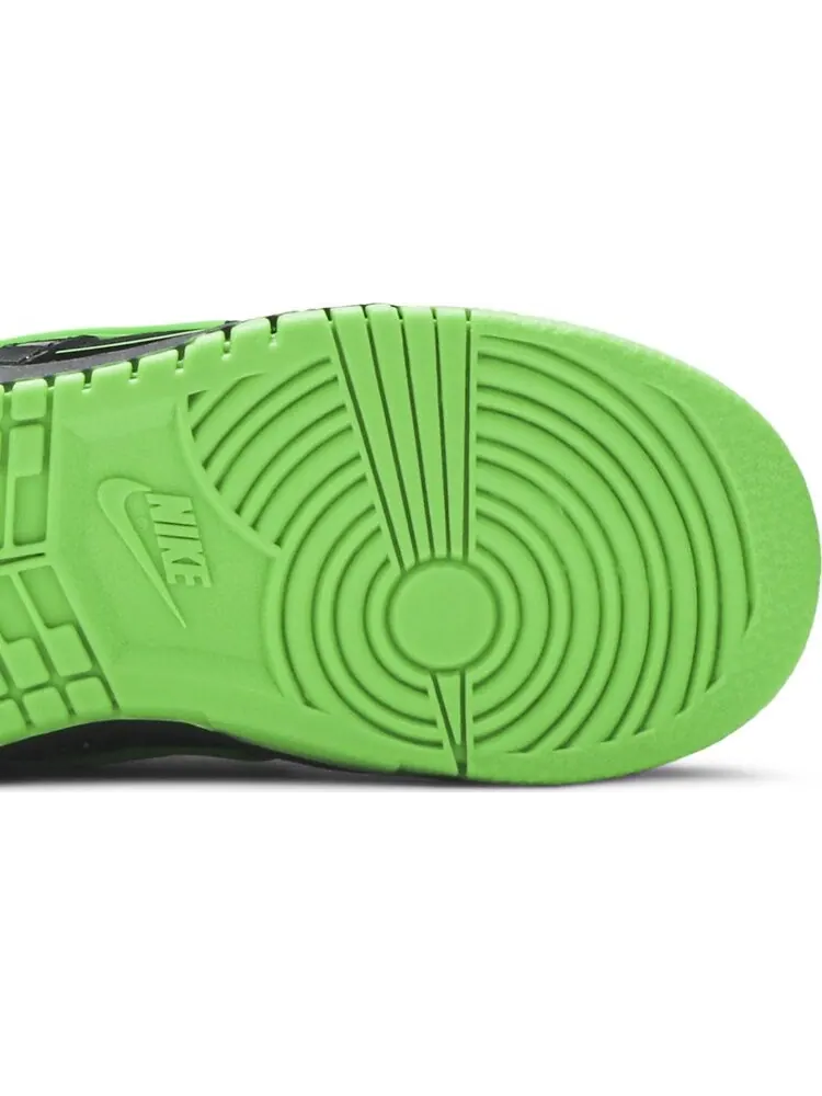 Кроссовки Nike Off-White x Rubber Dunk TD 'Green Strike' — изображение 5 из 8, зеленый/черный
