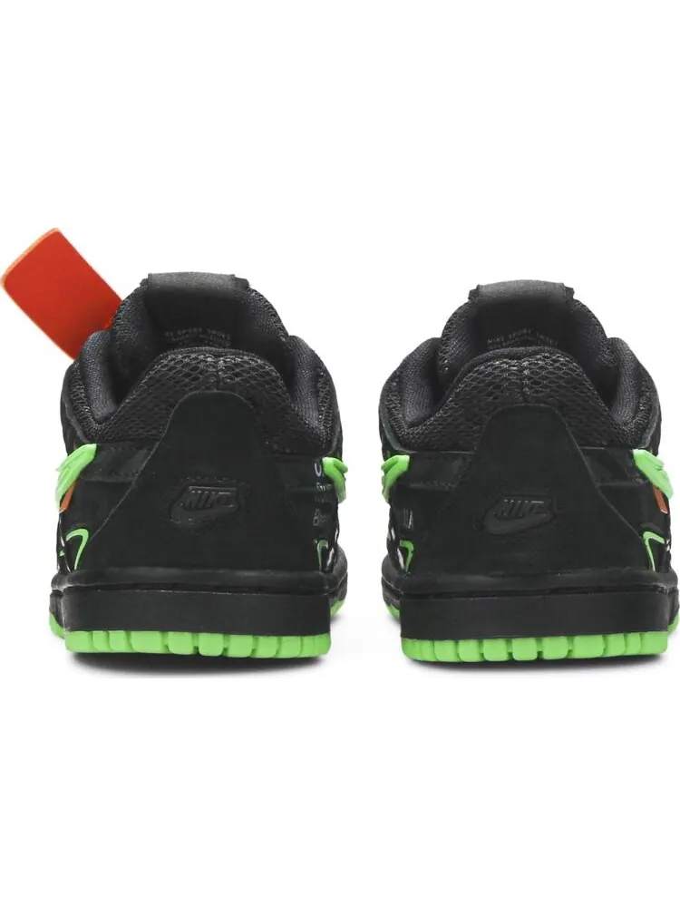 Кроссовки Nike Off-White x Rubber Dunk TD 'Green Strike' — изображение 6 из 8, зеленый/черный