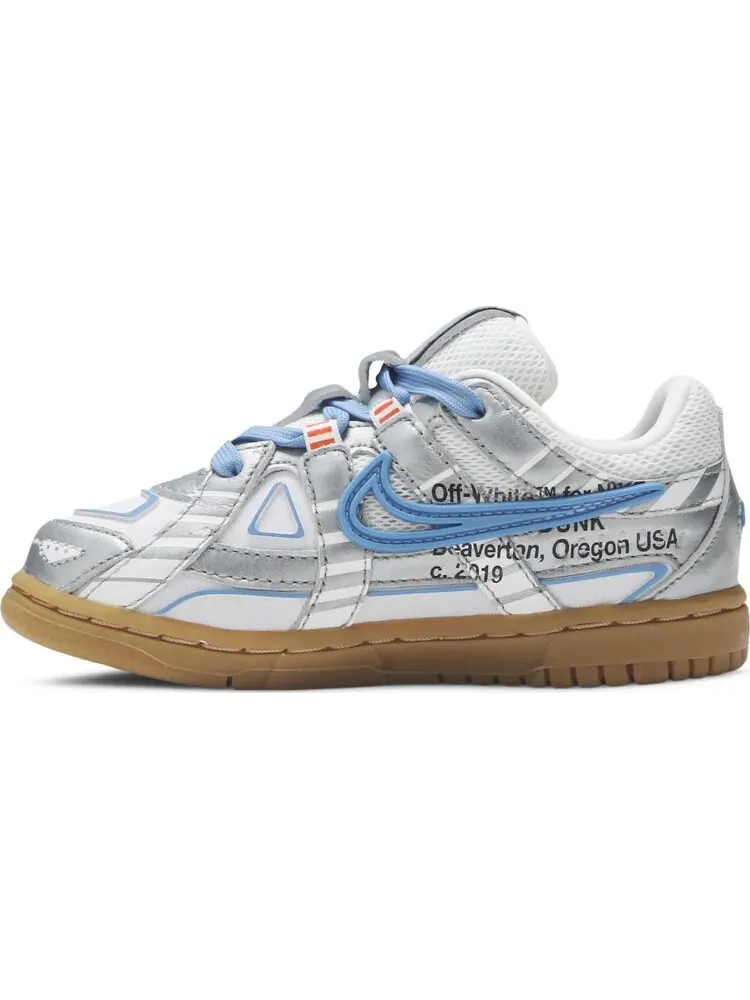 Кроссовки Nike Off-White x Rubber Dunk TD 'University Blue' — изображение 3 из 8, синий