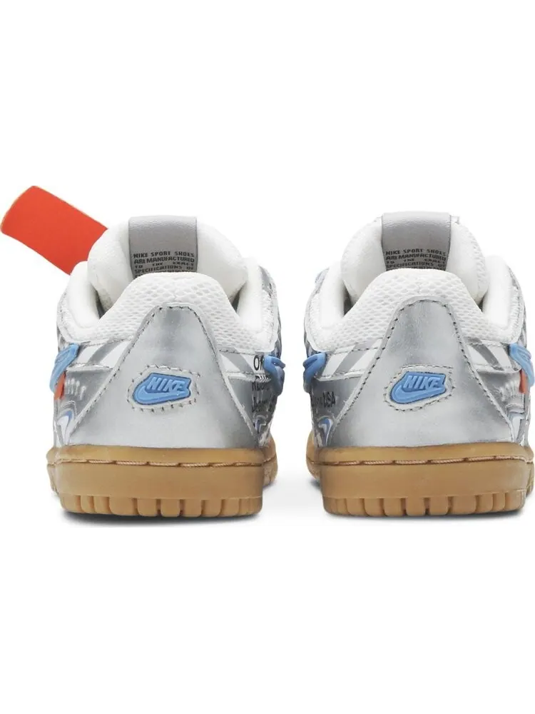 Кроссовки Nike Off-White x Rubber Dunk TD 'University Blue' — изображение 6 из 8, синий