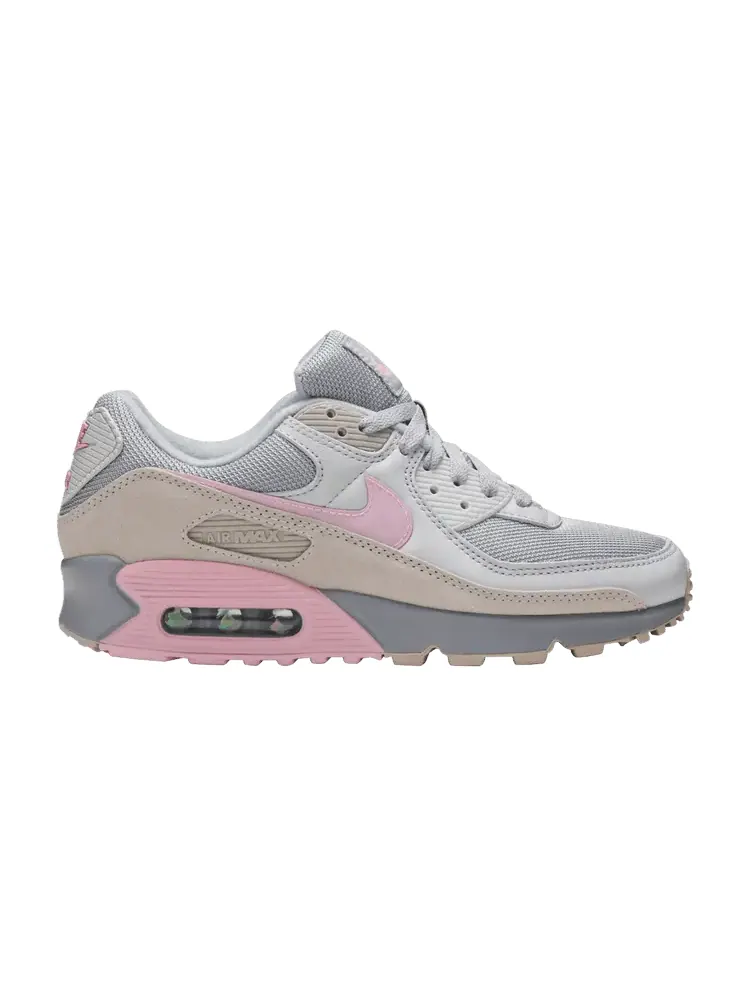 Кроссовки Nike Air Max 90 'Pink String' — изображение 1 из 9, серый/розовый/серый