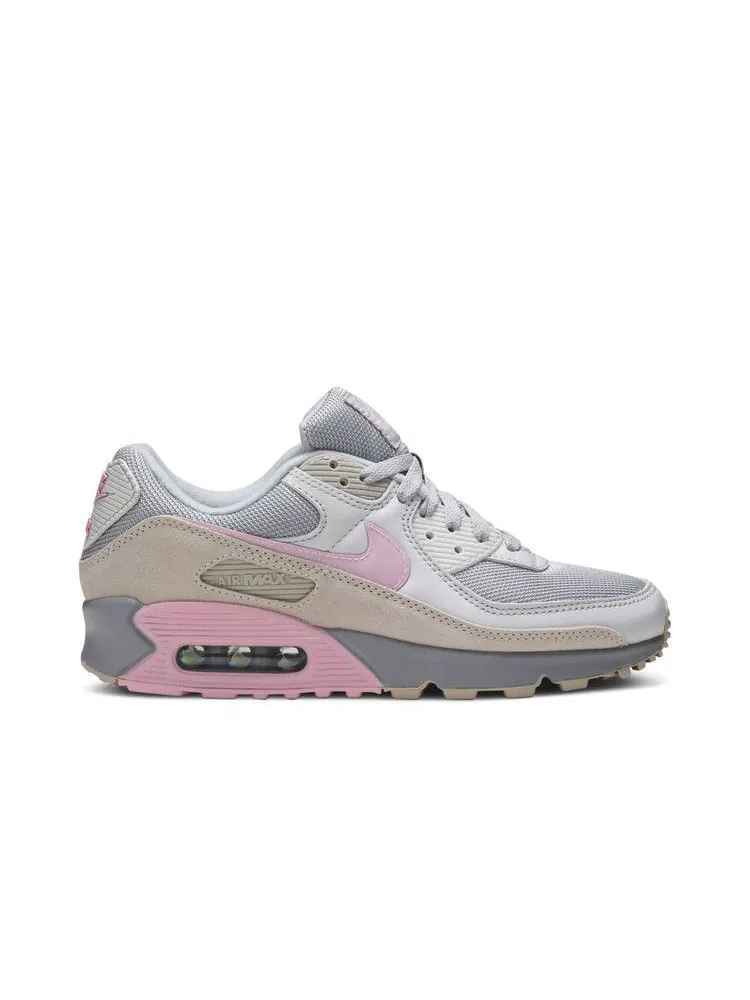 Кроссовки Nike Air Max 90 'Pink String' — изображение 2 из 9, серый/розовый/серый