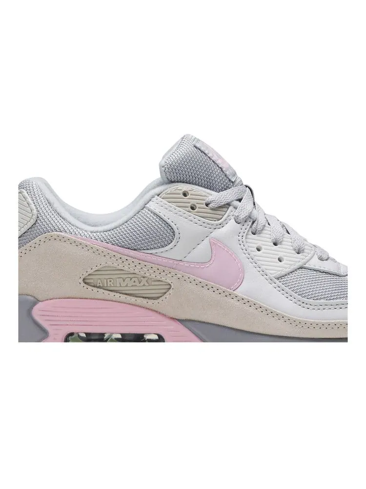Кроссовки Nike Air Max 90 'Pink String' — изображение 3 из 9, серый/розовый/серый