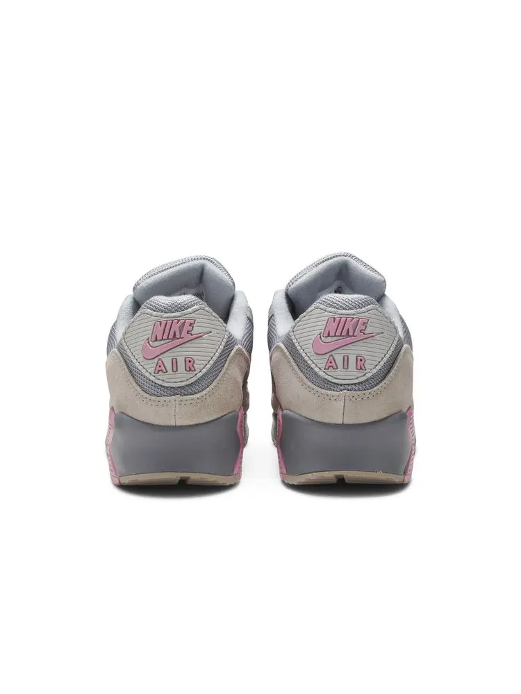 Кроссовки Nike Air Max 90 'Pink String' — изображение 7 из 9, серый/розовый/серый