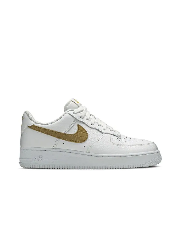 Кроссовки Nike Air Force 1 Low 'Club Gold Swoosh' — изображение 2 из 9, белый/золотистый