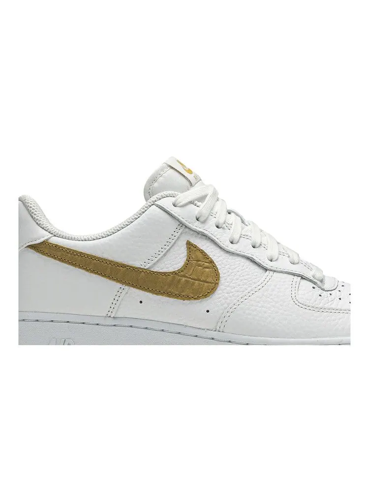 Кроссовки Nike Air Force 1 Low 'Club Gold Swoosh' — изображение 3 из 9, белый/золотистый