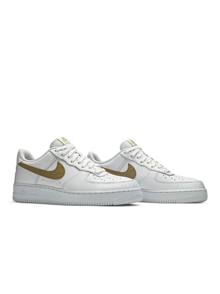 Кроссовки Nike Air Force 1 Low 'Club Gold Swoosh' — изображение 9 из 9, белый/золотистый