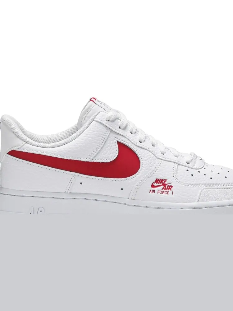 Кроссовки Nike Air Force 1 Low Utility 'White Red' — изображение 2 из 8, белый