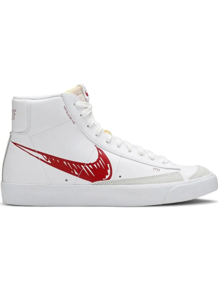 Кроссовки Nike Blazer Mid 77 'Sketch - Red' — изображение 1 из 8, белый
