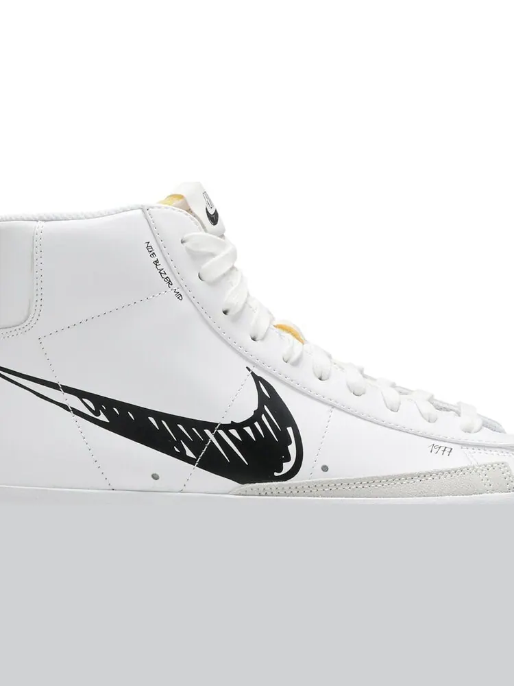 Кроссовки Nike Blazer Mid 77 'Sketch - Black' — изображение 2 из 8, белый