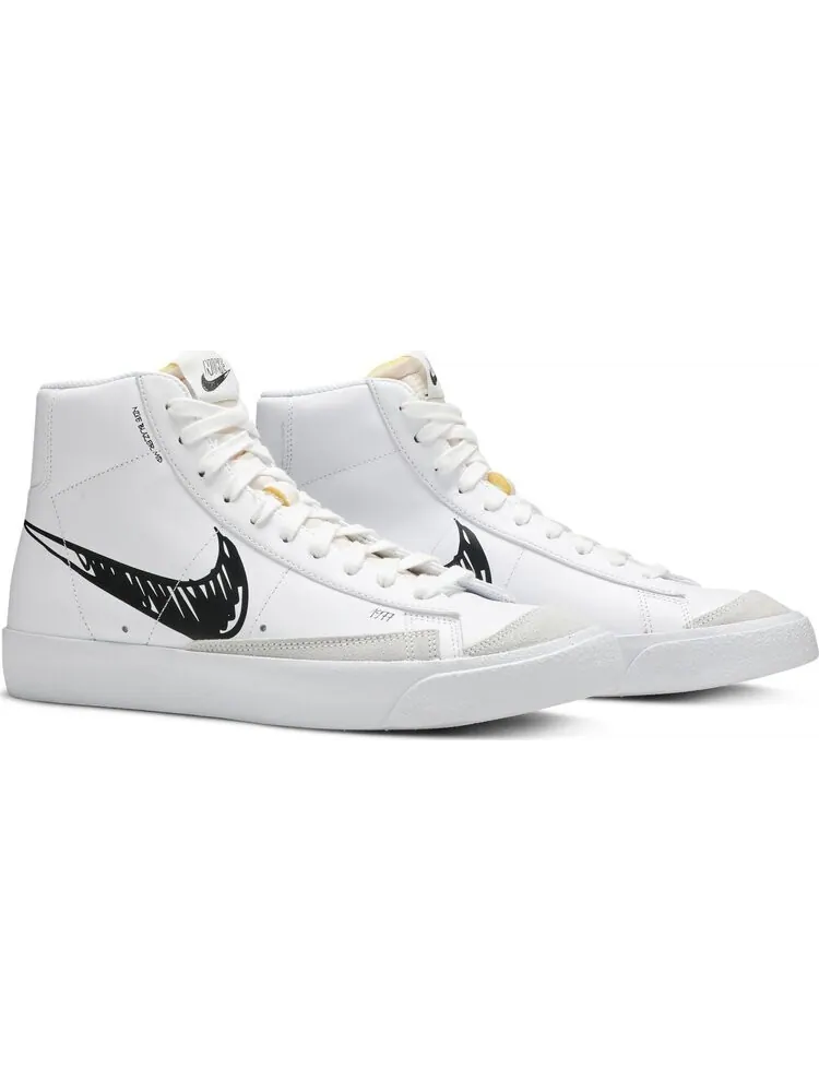 Кроссовки Nike Blazer Mid 77 'Sketch - Black' — изображение 8 из 8, белый