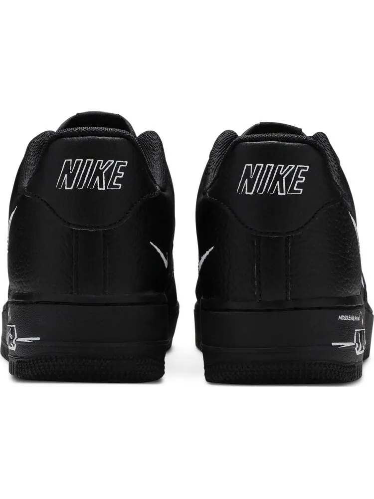 Кроссовки Nike Air Force 1 Low 'Sketch' — изображение 6 из 8, черный
