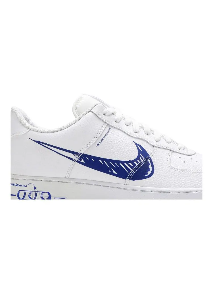 Кроссовки Nike Air Force 1 Low 'Sketch' — изображение 3 из 9, белый