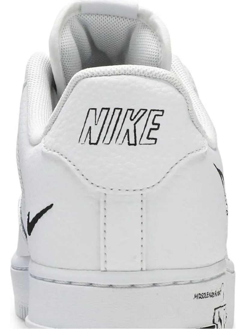 Кроссовки Nike Air Force 1 Low 'Sketch - Black' — изображение 7 из 8, белый