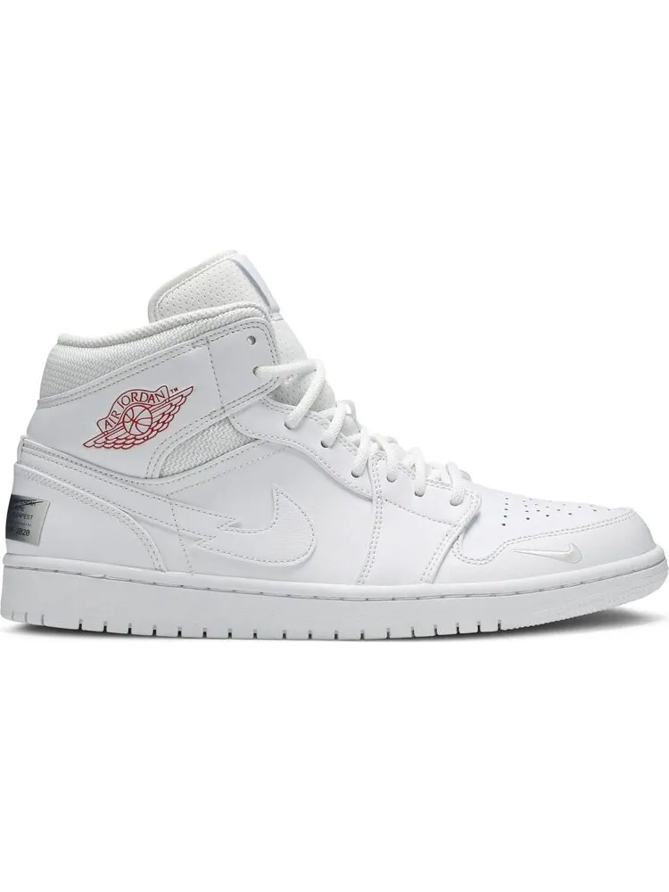 Кроссовки Air Jordan 1 Mid SE Euro Tour — изображение 1 из 8, белый