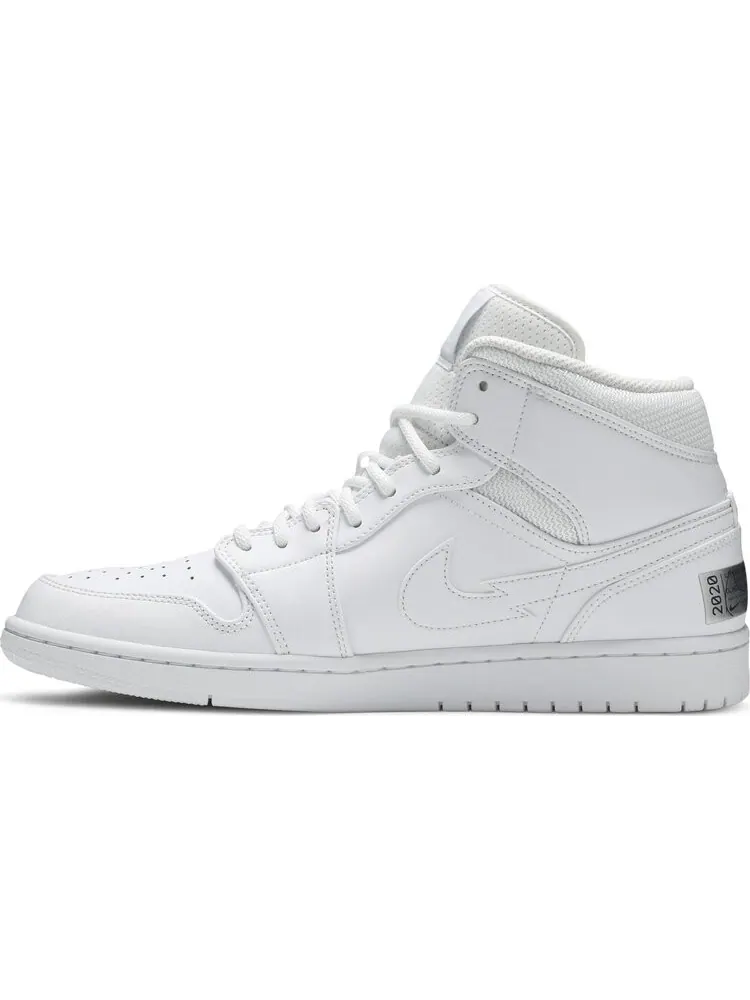 Кроссовки Air Jordan 1 Mid SE Euro Tour — изображение 3 из 8, белый