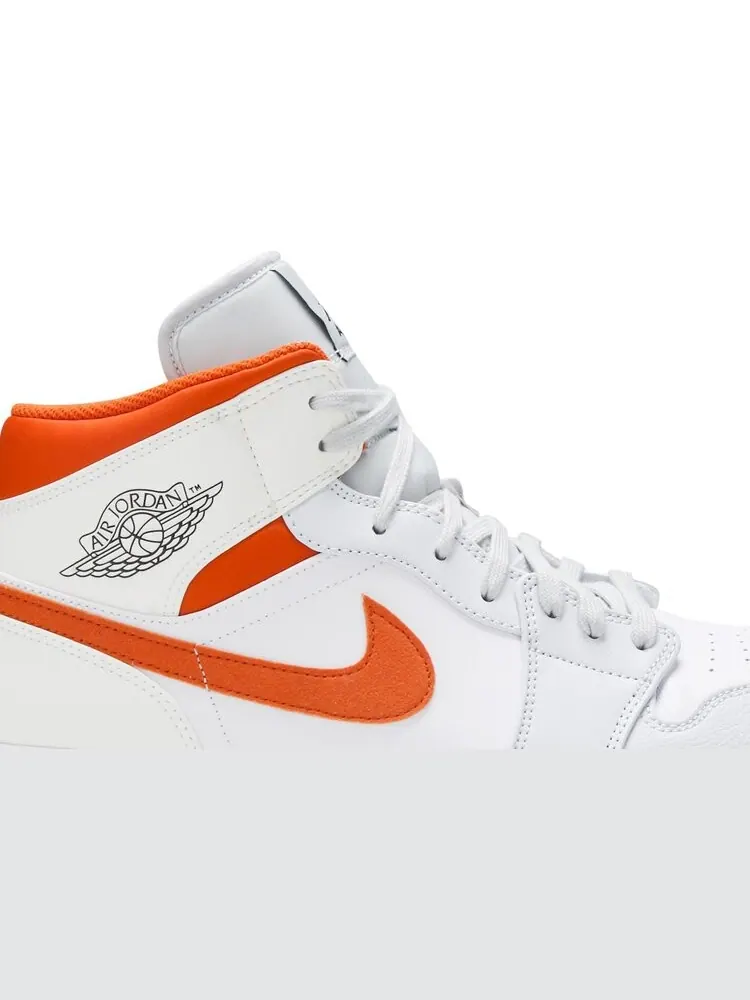 Кроссовки Air Jordan 1 Mid Starfish — изображение 2 из 8, белый