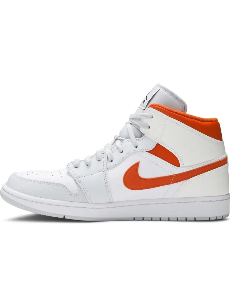 Кроссовки Air Jordan 1 Mid Starfish — изображение 3 из 8, белый