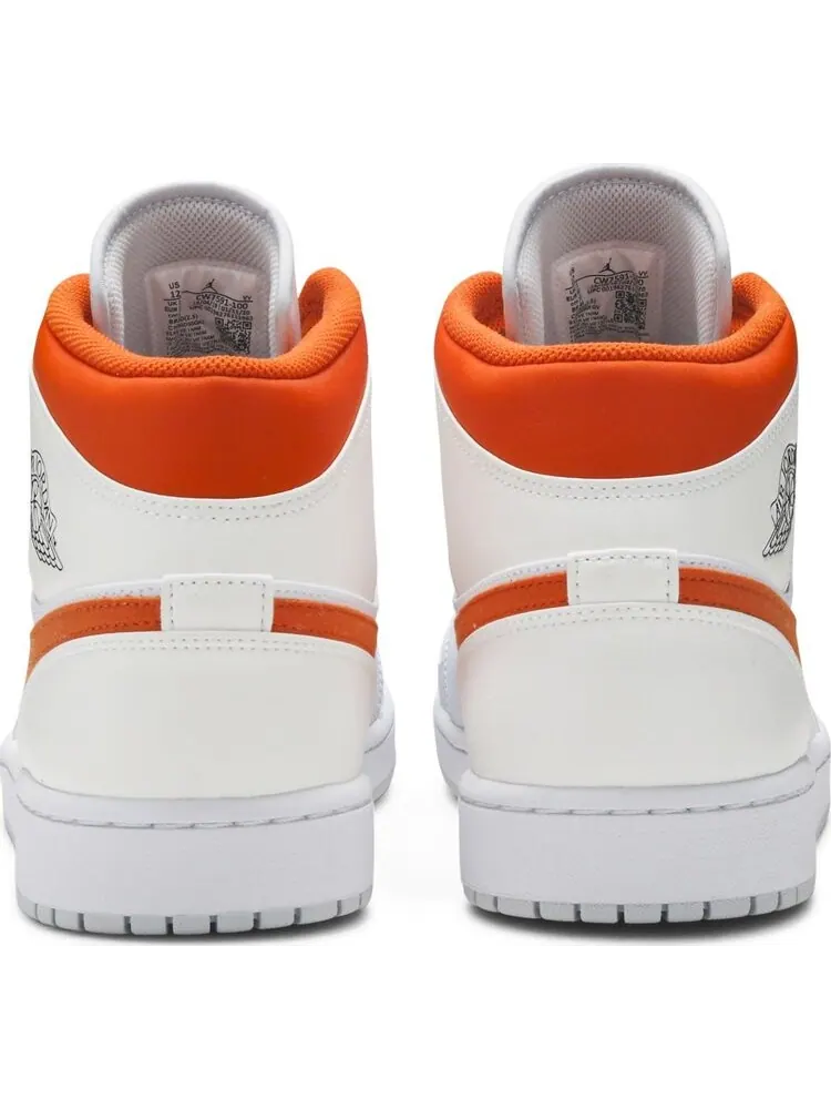 Кроссовки Air Jordan 1 Mid Starfish — изображение 6 из 8, белый