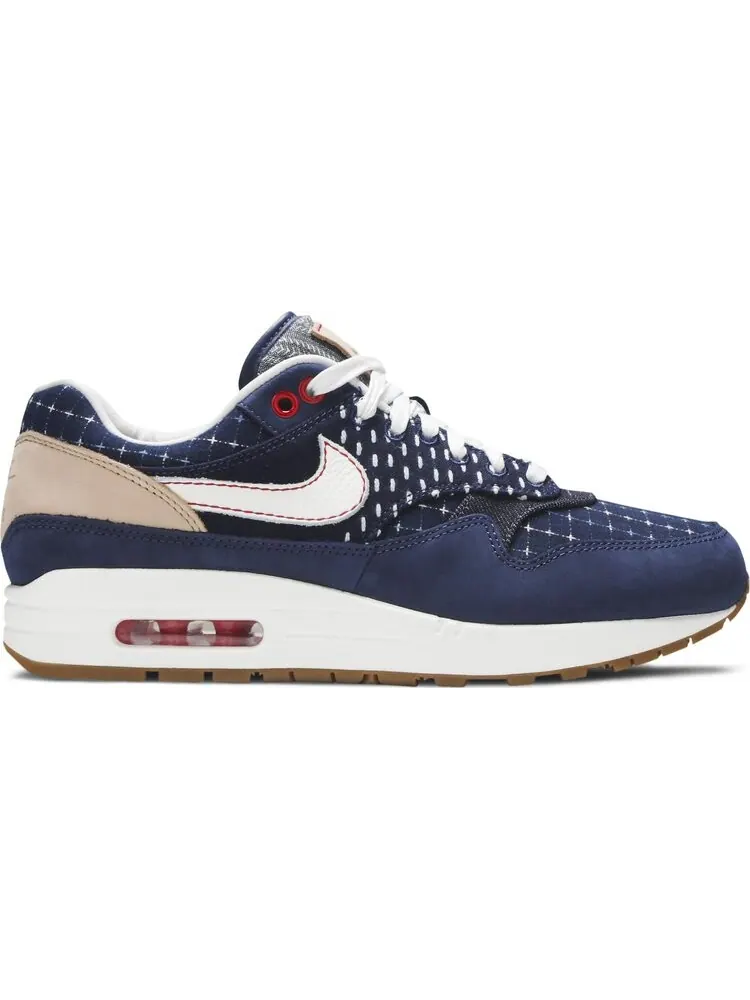 Кроссовки Nike Denham x Air Max 1 'Blue Void' — изображение 1 из 8, синий