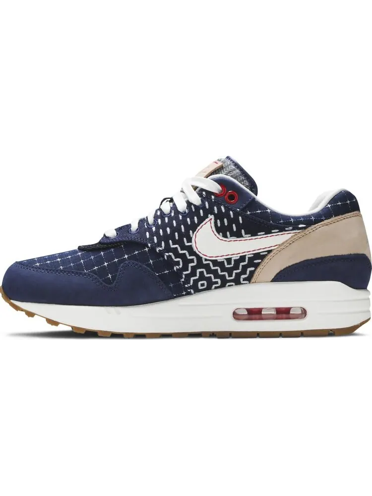 Кроссовки Nike Denham x Air Max 1 'Blue Void' — изображение 3 из 8, синий