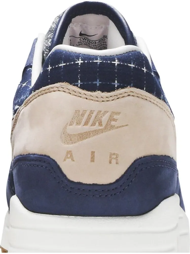 Кроссовки Nike Denham x Air Max 1 'Blue Void' — изображение 7 из 8, синий