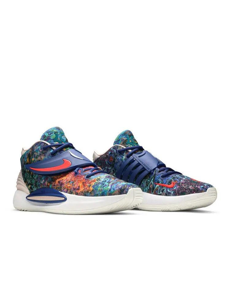 Кроссовки Nike KD 14 EP 'Psychedelic' — изображение 9 из 9, глубокий синий/бледный