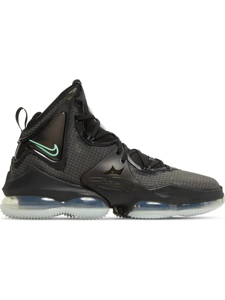 Кроссовки Nike LeBron 19 'Black Green Glow' — изображение 1 из 8, черный