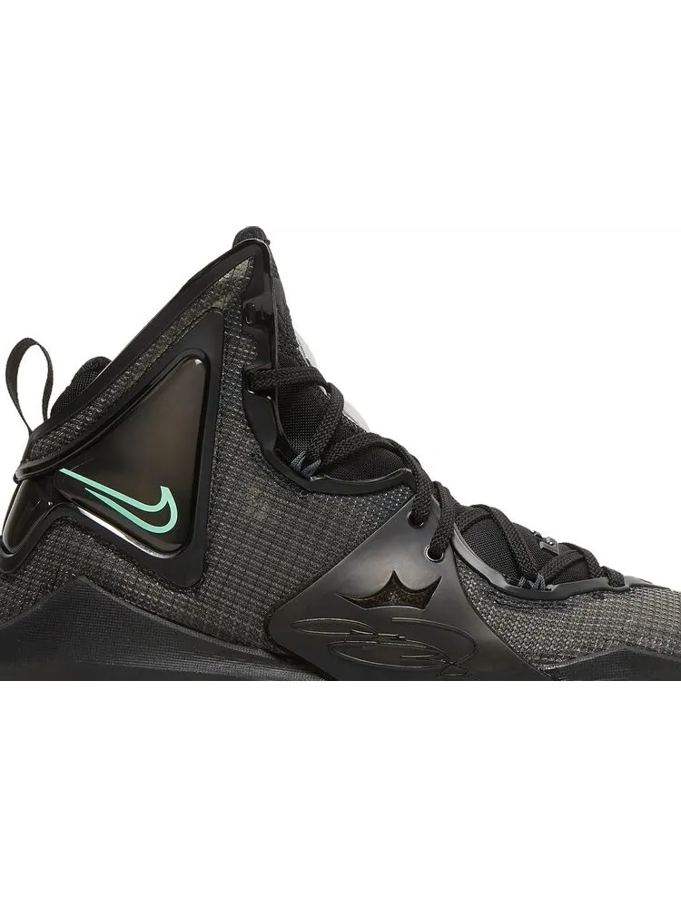 Кроссовки Nike LeBron 19 'Black Green Glow' — изображение 2 из 8, черный