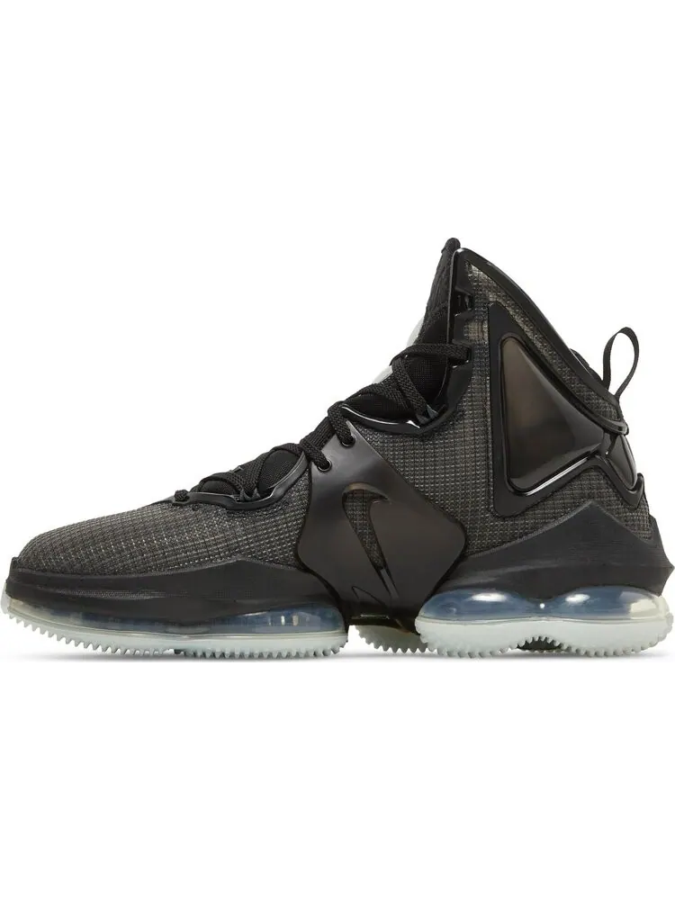 Кроссовки Nike LeBron 19 'Black Green Glow' — изображение 3 из 8, черный
