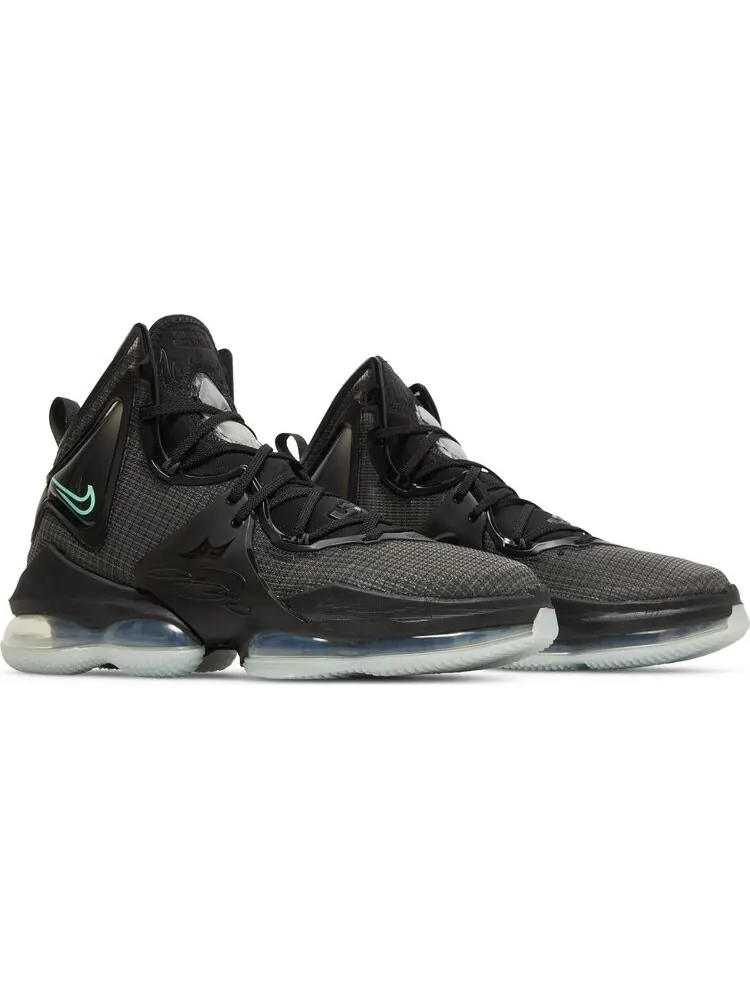 Кроссовки Nike LeBron 19 'Black Green Glow' — изображение 8 из 8, черный