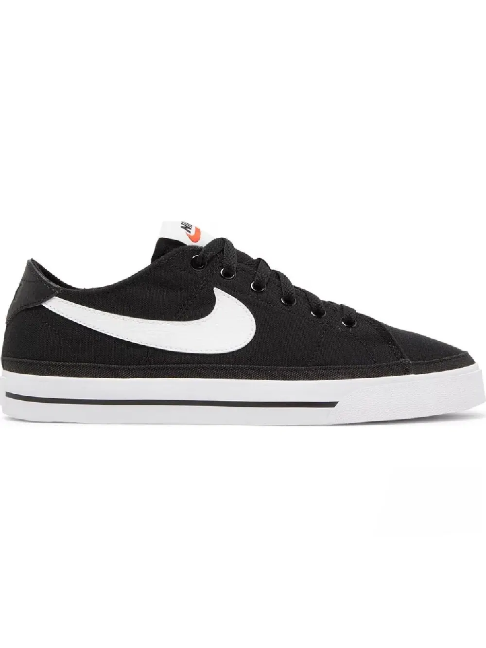 Кроссовки Nike Wmns Court Legacy Canvas Black White — изображение 1 из 5, черный/белый