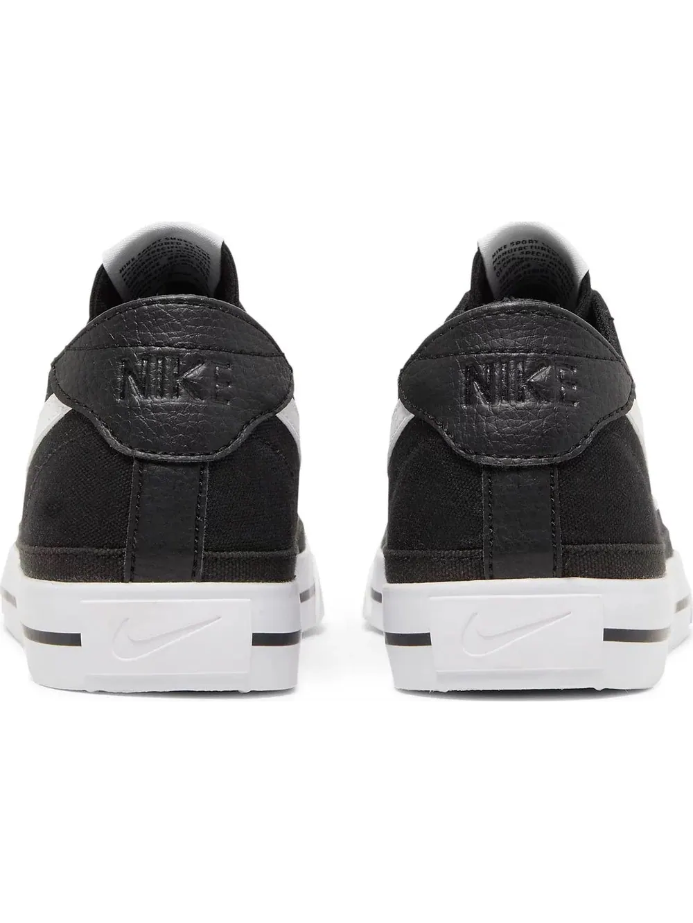 Кроссовки Nike Wmns Court Legacy Canvas Black White — изображение 4 из 5, черный/белый